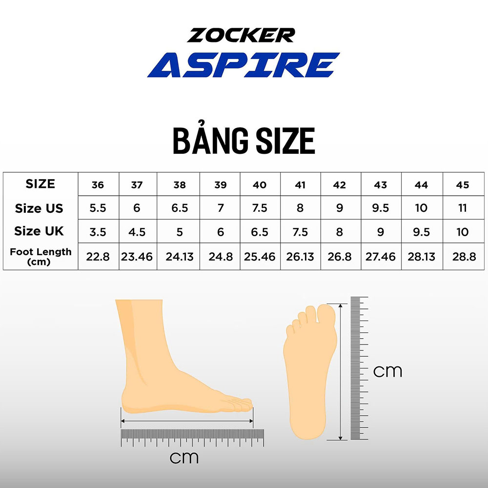 Hướng dẫn chọn size giày Pickleball