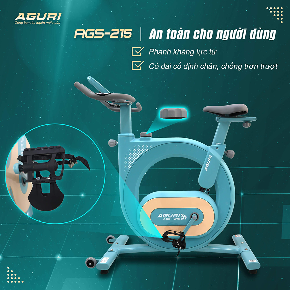 xe đạp tập thể dục AGURI AGS-215 14