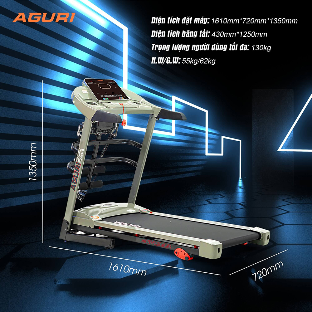 máy chạy bộ AGURI AGT-106LE 3