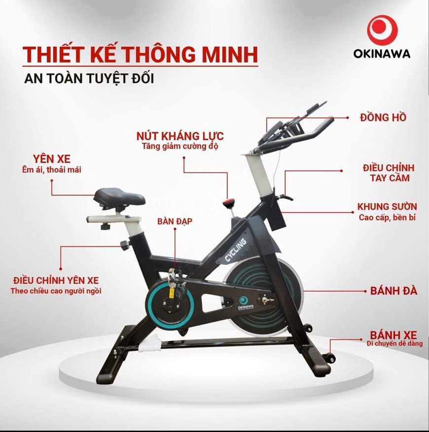 Xe đạp tập thể dục Okinawa OS-B03 3