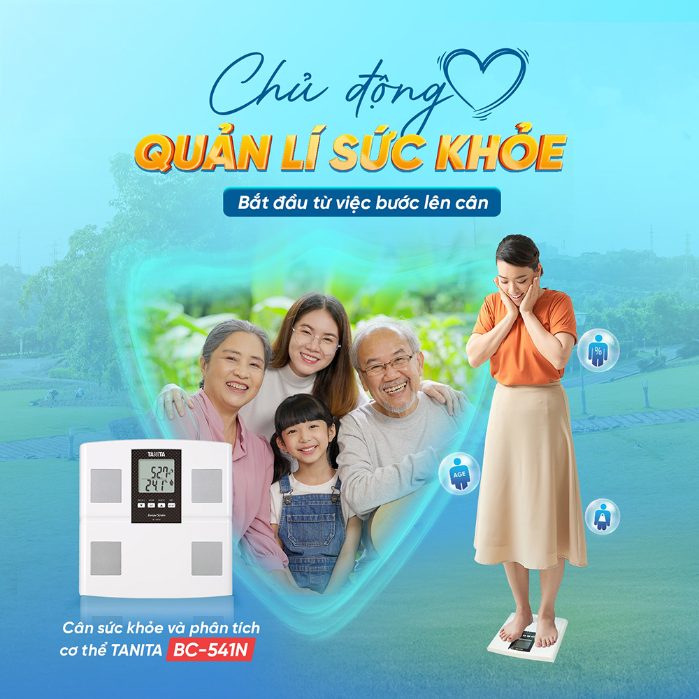 cân sức khỏe điện tử thông minh Tanita BC-541N 1