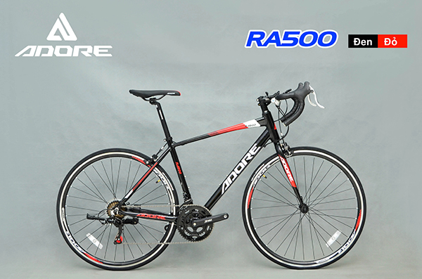 xe đạp đua ADORE RA500 đen đỏ