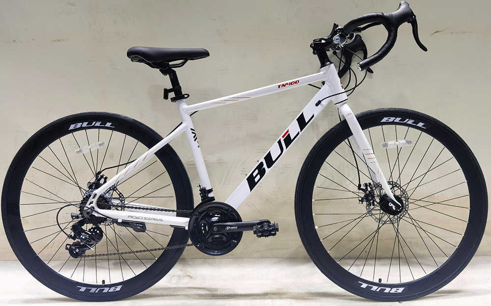 xe đạp đua BULL TN400 trắng