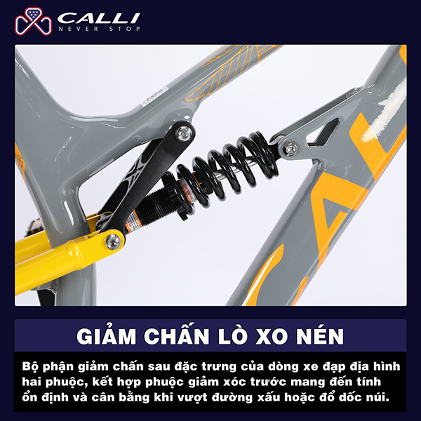 giảm xóc xe đạp địa hình thể thao CALLI 5900