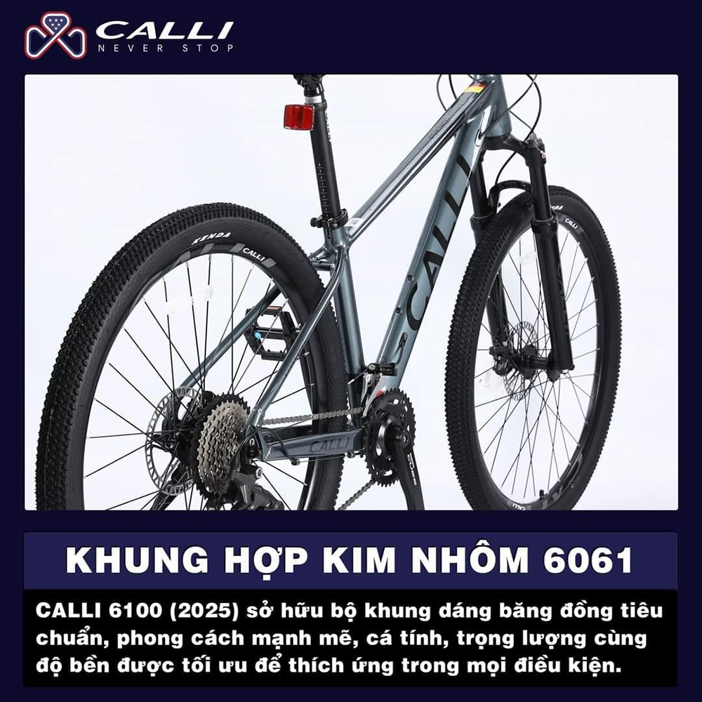 khung xe đạp địa hình thể thao CALLI 6100 2025