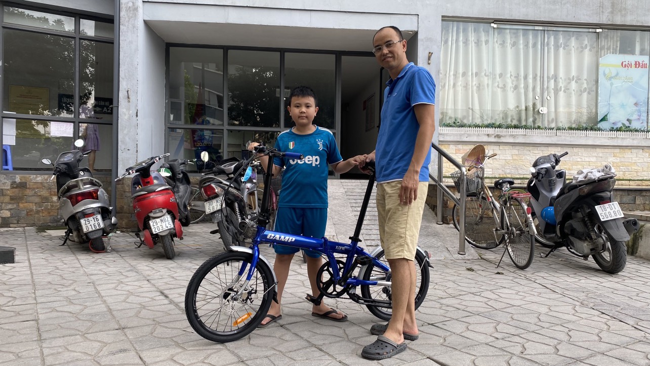 Đạp xe giúp trẻ tăng cường thể chất