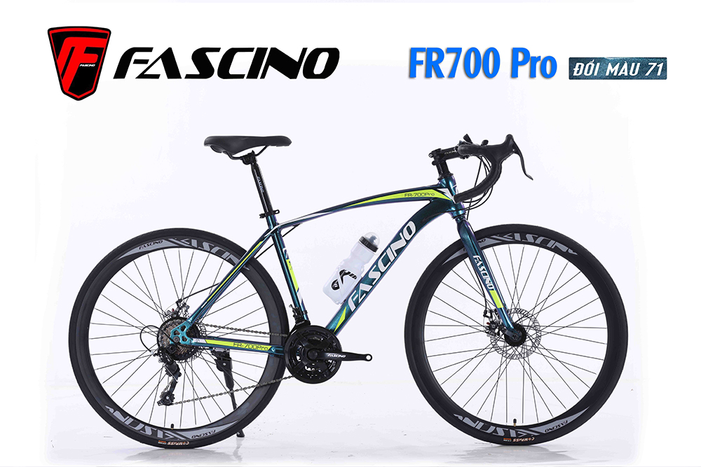 xe đạp đua Fascino FR700 PRO 1 xanh đổi màu