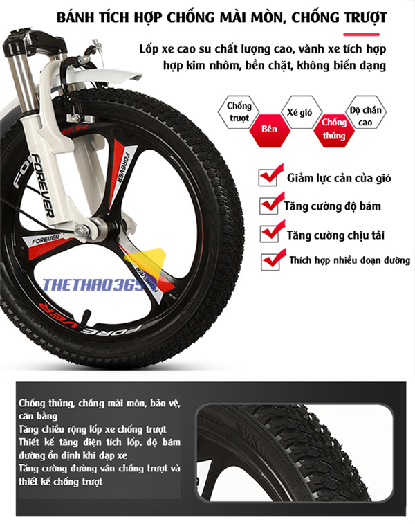 Bánh xe to nhiều gai