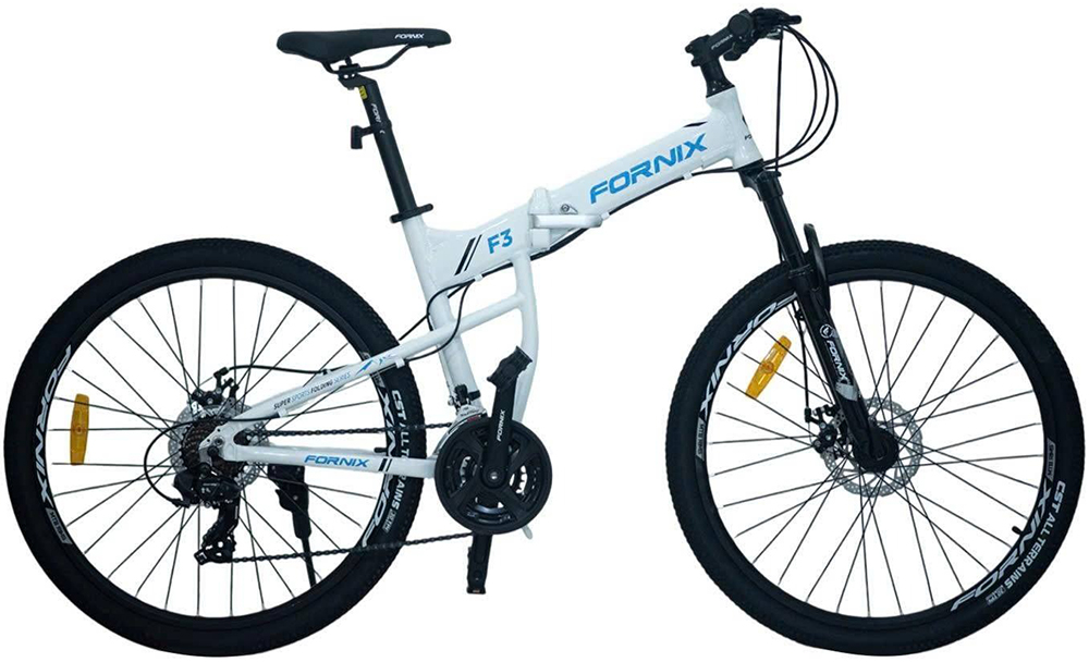 xe đạp gấp địa hình Fornix F3 trắng