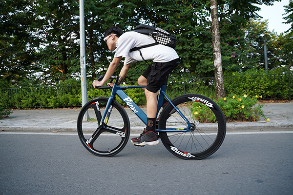 xe đạp Fixed Gear Funky Locking xanh