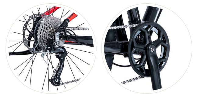 Bộ truyền động SHIMANO hoạt động mượt mà