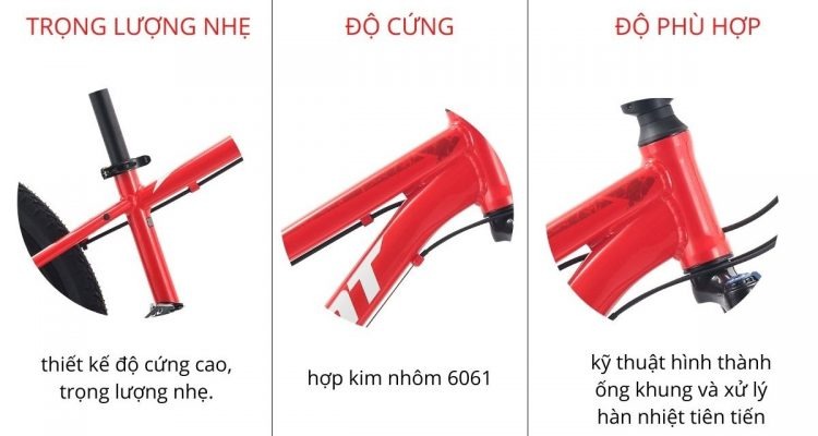 khung xe đạp địa hình thể thao Giant XTC 24 D 1 2023