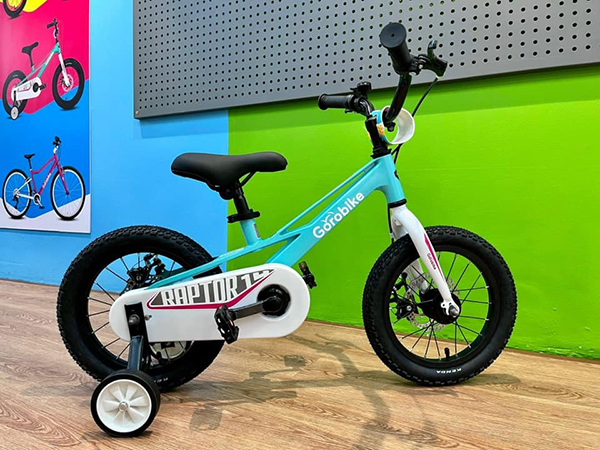 xe đạp trẻ em Gorobike Raptor 14 xanh
