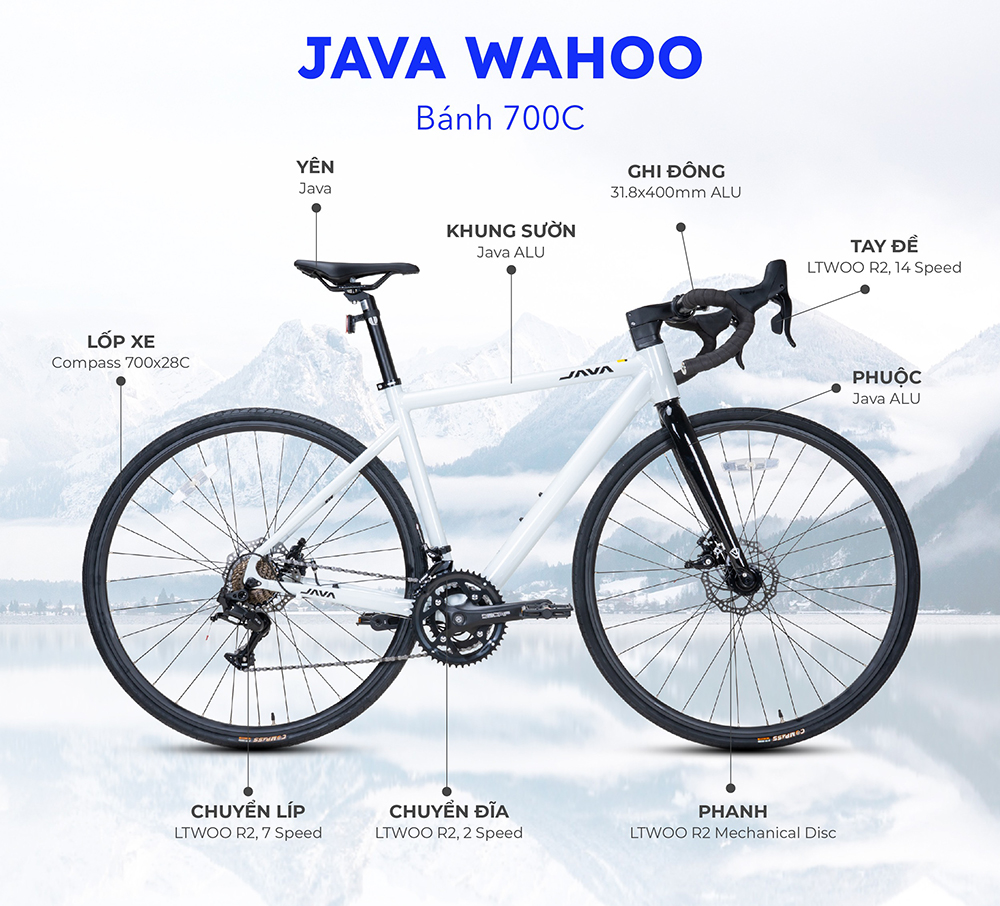 xe đạp đua JAVA WAHOO 1