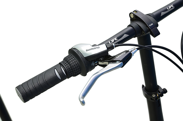 Tay lái tích hợp Bộ đề shimano 7 tốc độ