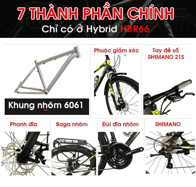 xe đạp touring Life HBR66