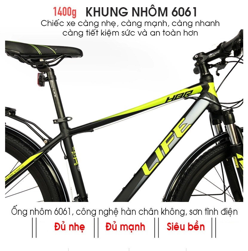 xe đạp touring Life HBR66