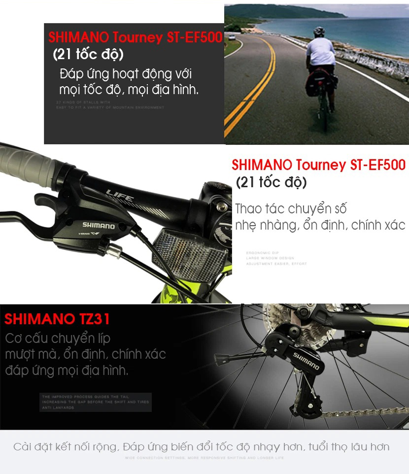 xe đạp touring Life HBR66