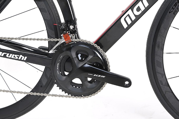 Đùi đĩa Shimano 105 34-50T cùng củ đề trước Shimano 105 R7000 2s