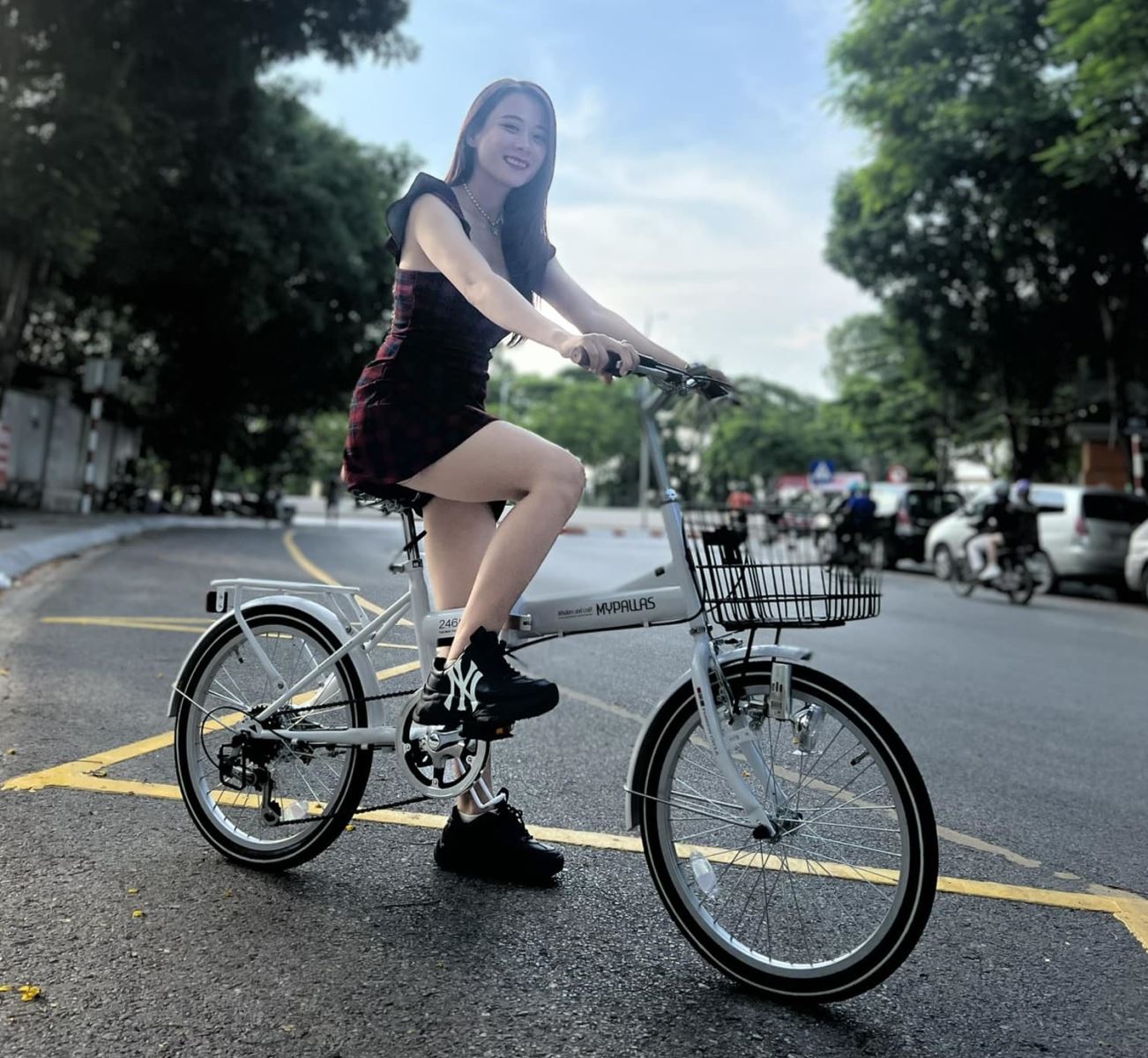 xe đạp Mypallas M246 mầu Đen