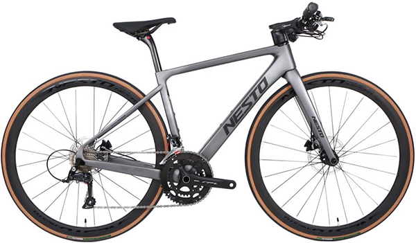 xe đạp touring NESTO FOX có khung và càng bằng Carbon siêu nhẹ