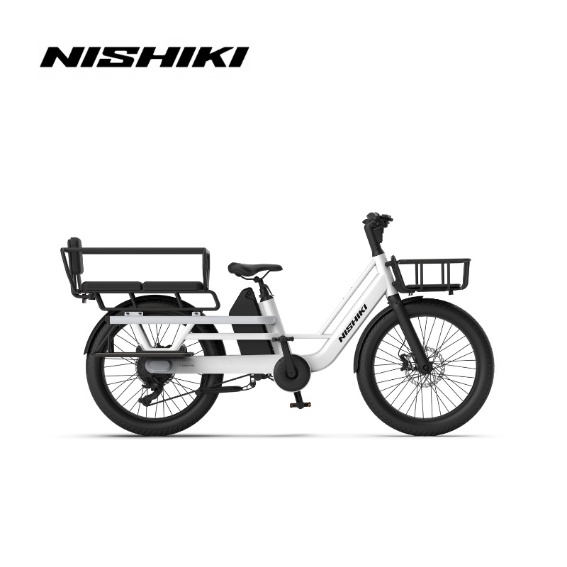 xe đạp trợ lực điện NISHIKI E-Bikes 24 2N122 - Chain trắng