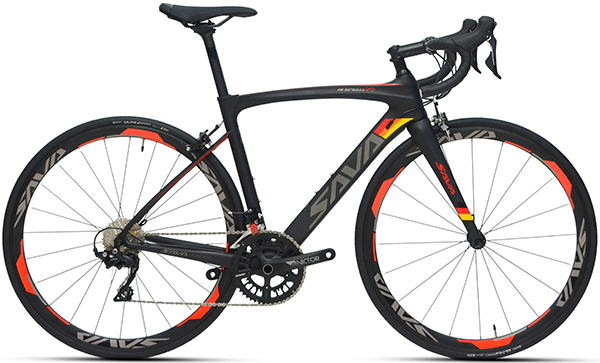 xe đạp đua SAVA HI SPEED Pro đen đỏ