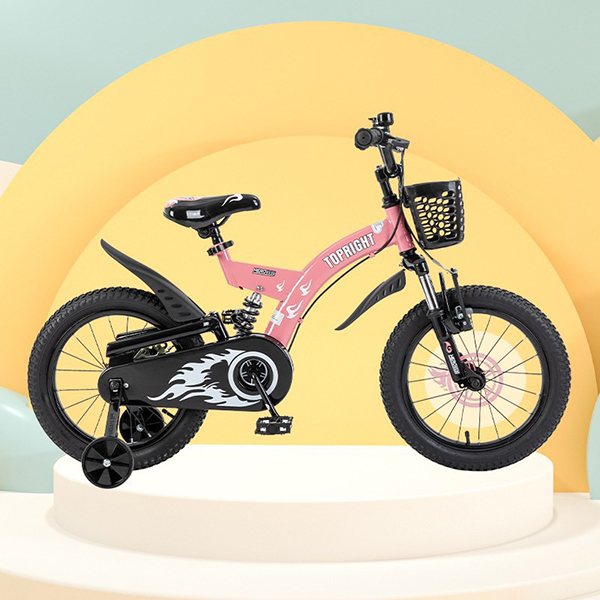 xe đạp trẻ em Topright Small Familiar mầu Hồng