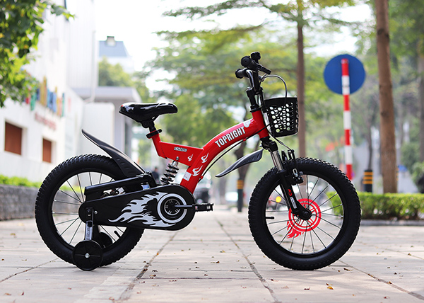xe đạp trẻ em Topright Small Familiar mầu Đỏ