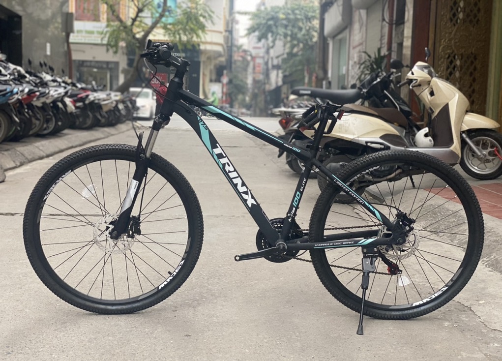 xe đạp địa hình Trinx M100 xanh ghi