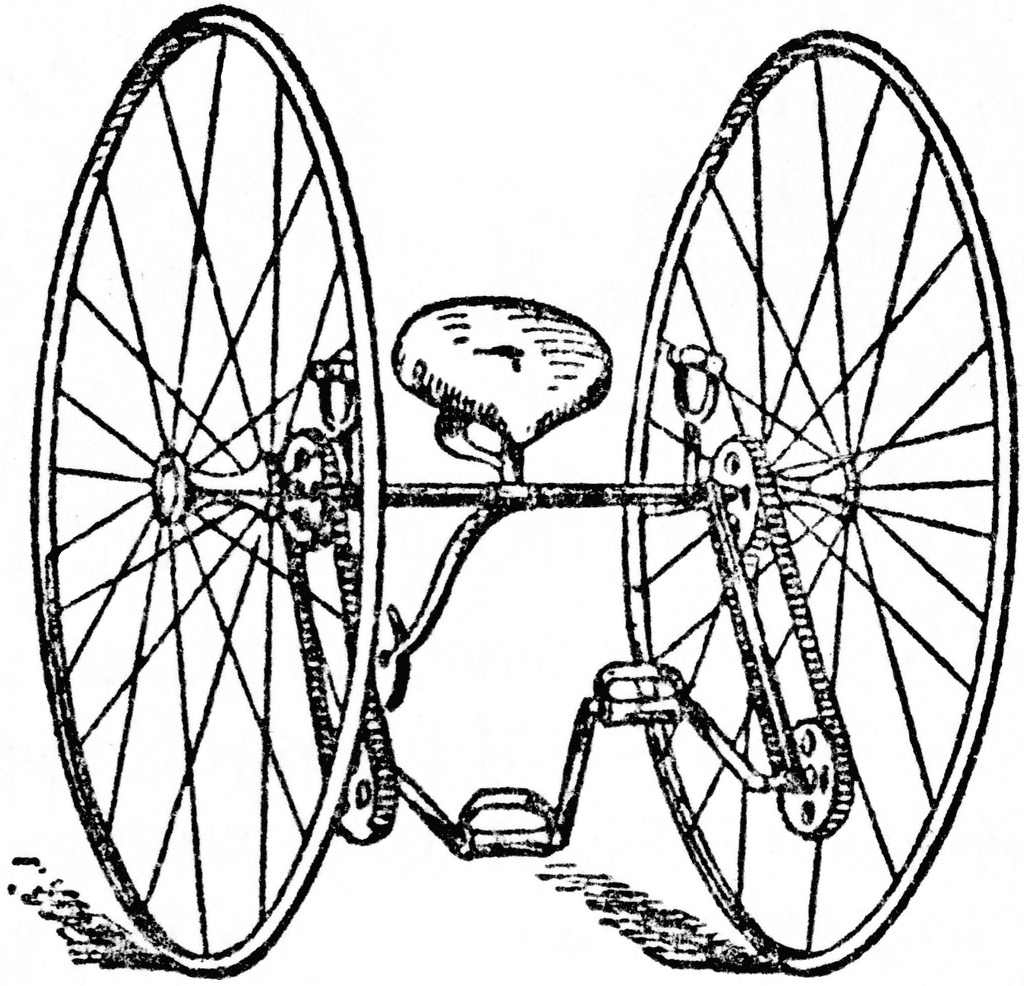 Mẫu xe đạp của E.C.F. Otto năm 1880