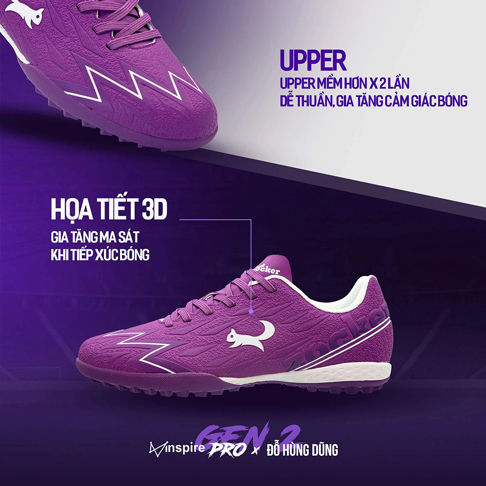 Chất liệu upper (bề mặt): Da tổng hợp, vải dệt mềm, co giãn tốt