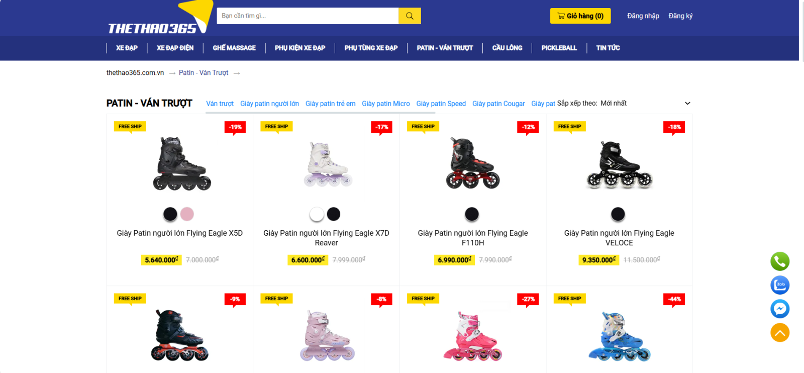 Mua giày trượt Patin chuẩn nhất cho người mới chơi ở Thể Thao 365