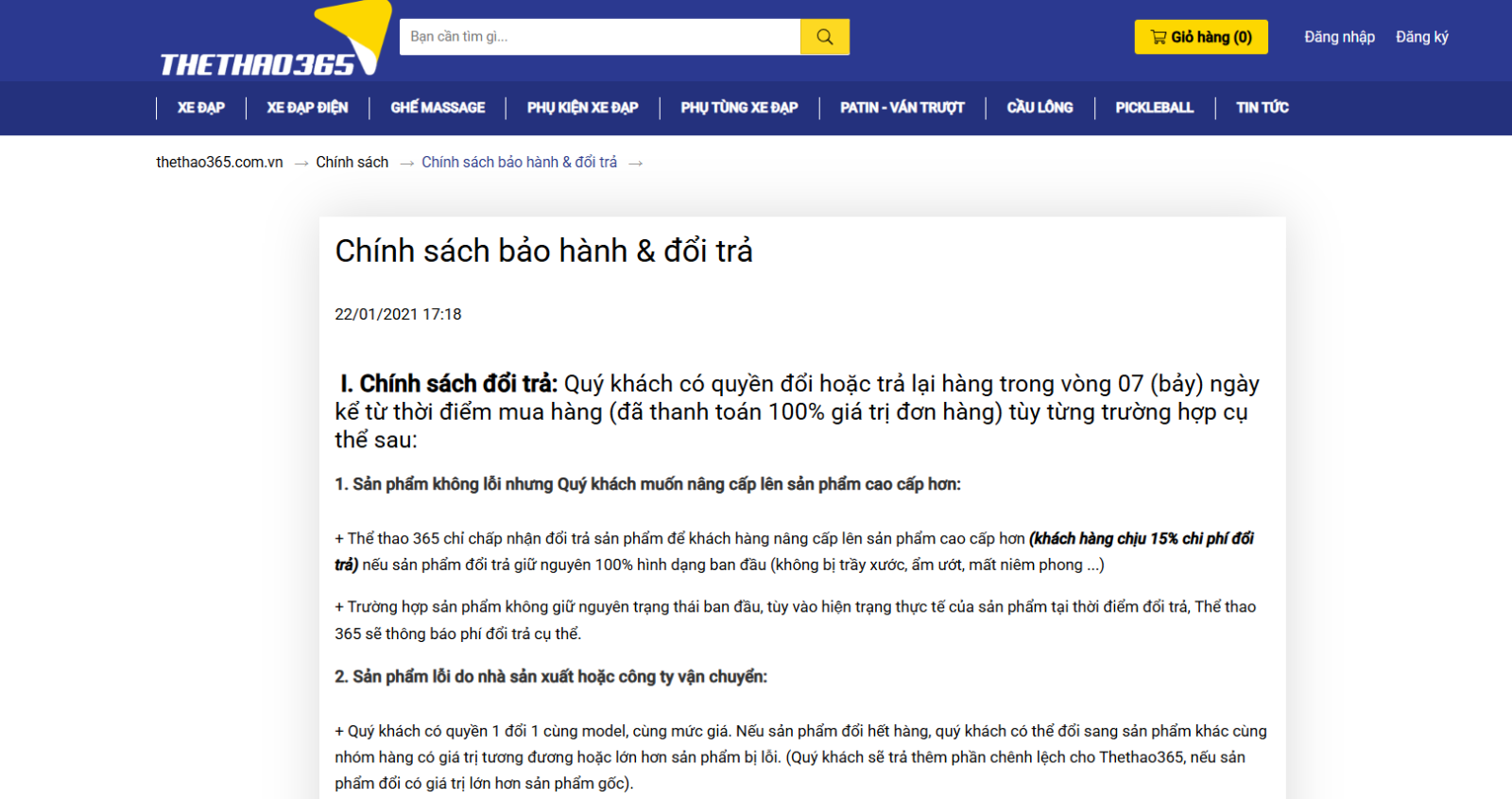Chính sách bảo hành và hậu mãi tốt