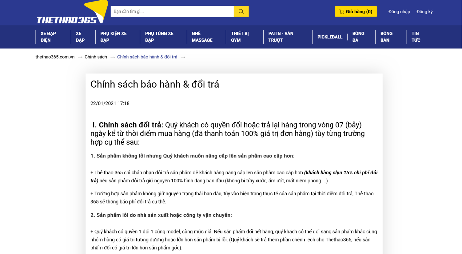  Giá cả và chế độ bảo hành