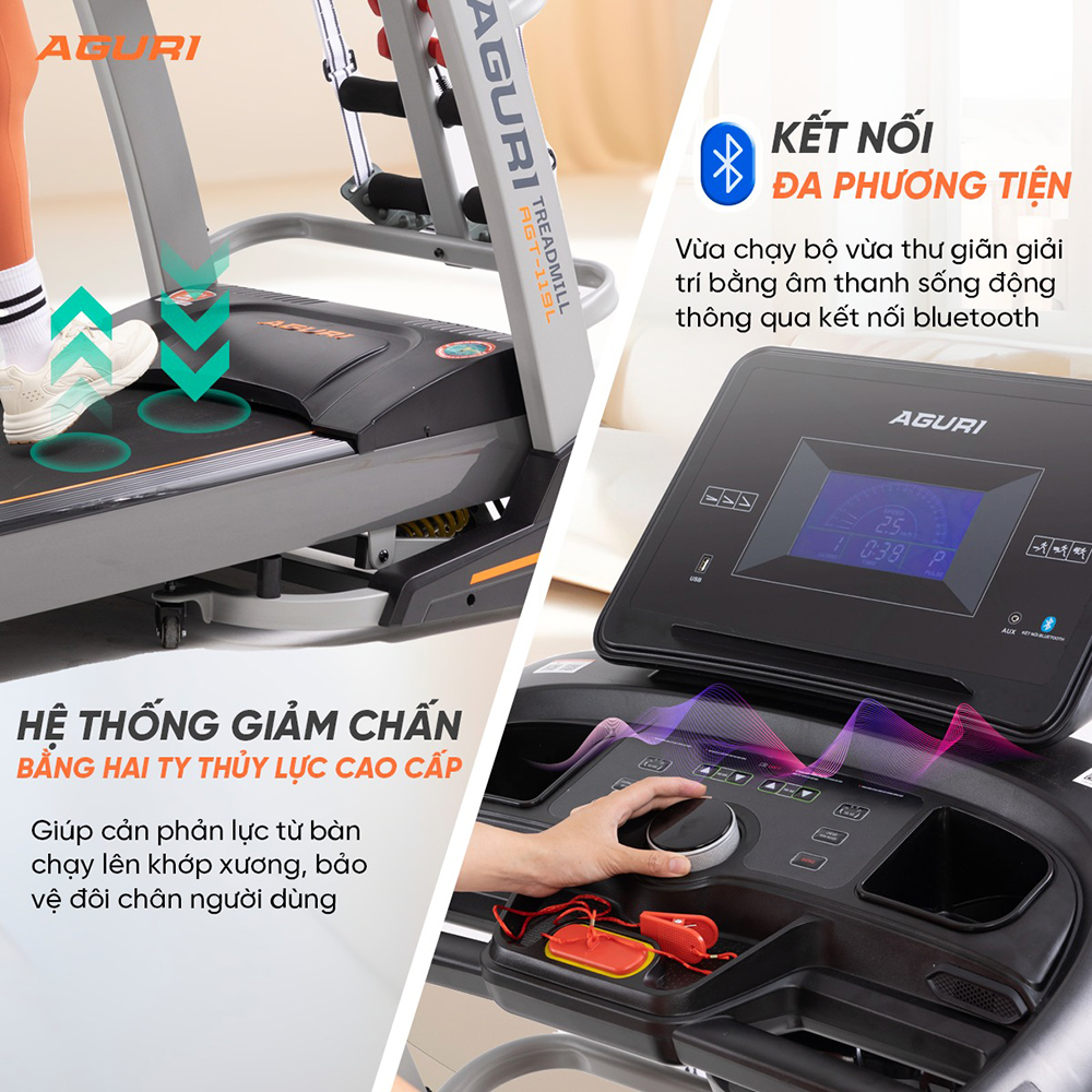 Máy chạy bộ gấp gọn có hỗ trợ giảm chấn không?