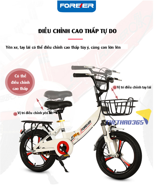 Yên xe êm – tay lái điều chỉnh linh hoạt